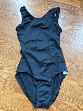 balera Black Dance Leotard with Details in Back